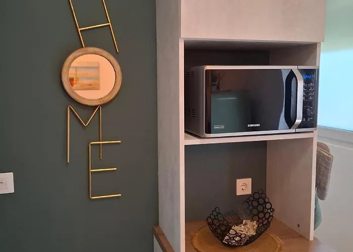 Larenta стилни с 2 спални и гледка море в влас Lägenhet *