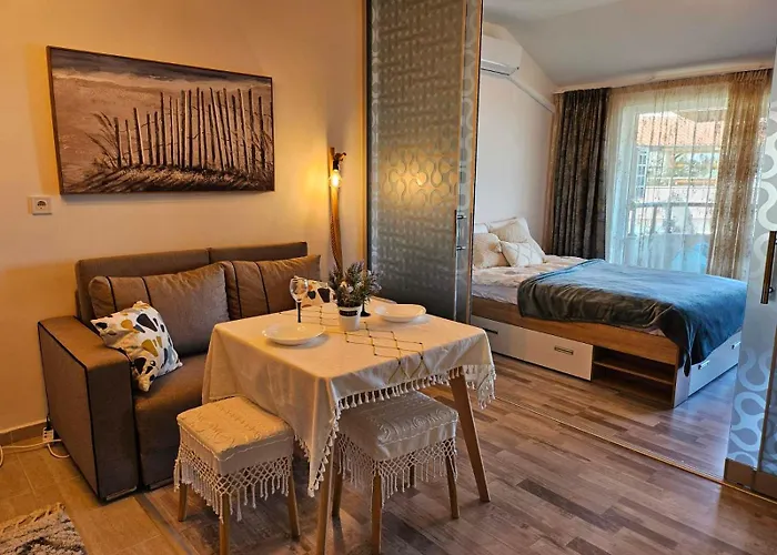 Larenta стилни с 2 спални и гледка море в влас Apartmán Sveti Vlas